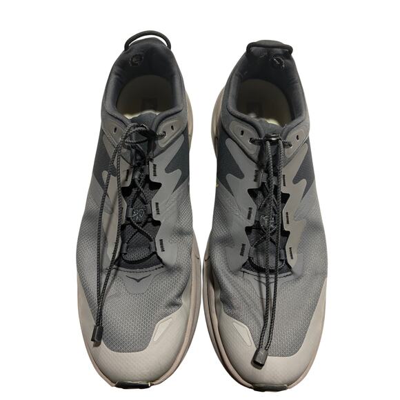 HOKA TRANSPORT GRAY ATHLETIC SNEAKERS WITH QUICK LACE SYSTEM SIZE 14D - Picture 5 of 5